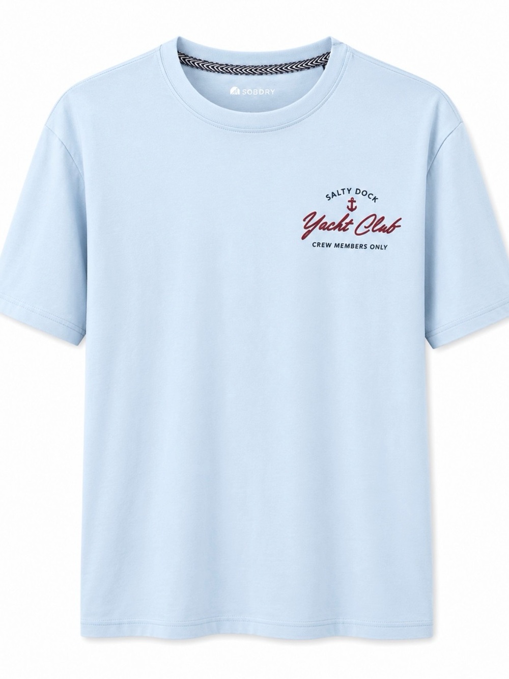 Light Blue Men's Yacht Club Short Sleeve Tee